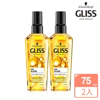 在飛比找momo購物網優惠-【施華蔻】Gliss極致滋潤修護髮油75mlx2入組