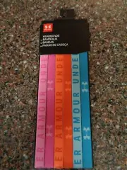Under Armour Women's Headband Set of 6 Bright Colors Non Slip Elastic Brand New