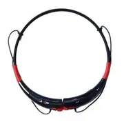 Bluetooth Wireless Handfree Earphone Stereo Headset For Samsung iphone LG HTC - Black + Red