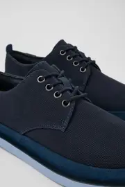 Wagon Blue Textile/Nubuck Blucher for Men