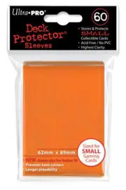 60 Deck Protector Sleeves Small (Orange)