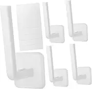 ULTECHNOVO 5Pcs Wall Mounted Hat Rack No Drilling Shaped Adhesive Hat Holder for Baseball Caps Stylish Hat Hooks Organizer for Door Closet Design