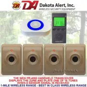 DAKOTA ALERT DCMA-4K PLUS+MTPR-4000 WIRELESS ALARM SYSTEM - 4 SENSORS