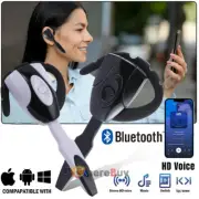 Trucker Wireless Headset Bluetooth 5.0 Earpiece Mic Earbud Noise Cancelling