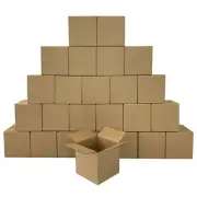 UOFFICE Bundle of 25 Corrugated Boxes 12" x 12" x 12" Cube Boxes