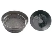 Gold Prospecting Gold Panning Sieve 2pc Set 32cm + Plastic Black 40cm Large Pan