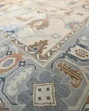 Handmade Persian Wool Rug Traditional Oriental Hand-Knotted Vintage Carpet Royal