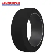 18X8X12-1/8 Tires Wide Track Solid Forklift Heavy Duty Press-on Smooth Tire
