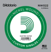 5 x D'Addario NW022 Single Nickel Wound .022 Electric Guitar Strings, String