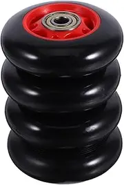 GANAZONO 4pcs Roller Wheel Universal Wheel Running Device Roller Fitness Equipment Accessories Pulley Sliding Gate Roller Abs Roller Wheel Weight-bearing Exercise Equipment Black