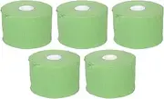 5 Pcs Disposable Barber Paper Clean and Flexible Shrinkable Self-adhesive Paper for Haircut Bib Neck Paper Tape for Barber Shop, Green