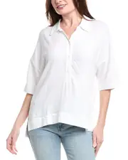 Splendid Coastal Linen-Blend Top