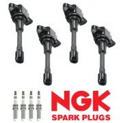 Ignition Coil & NGK Ruthenium Spark Plug fit 2007-2020 Nissan Altima Versa UF549 (for: Nissan)
