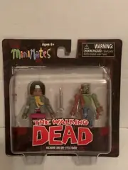 WALKING DEAD SERIES 2 MICHONNE AND ONE-EYED ZOMBIE MINIMATES - DIAMOND SELECT