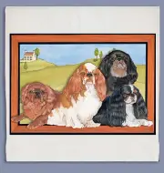English Toy Spaniel Dish Towel