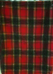 NWT Robert Stanley Table Runner - Home Collection's Red Plaid - 72" L x 13"W