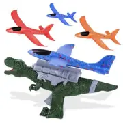 3 Pack Airplane Launcher Toy, Foam Glider Plane, Outdoor Toys for Kids,