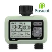 Timing 2-Outlet Water Timer Precisely Watering Up Outdoor Automatic Irrigation