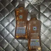 Method 4X Concentrated Liquid Laundry Detergent 10 Load 8.1oz Lot Of 2