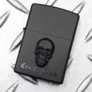 Zippo Gothic Skull Metal Matte Black Plating Japan Limited Oil Lighter Cool Rare