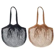 2x Academy Hardy Reusable Market String Bag Storage Shopping Container Assorted