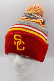 USC Pom Pom Beanie Hat Captivating Adult OSFM