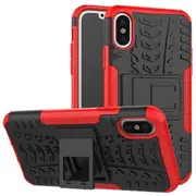MCC Heavy Duty iPhone Xs Max Shockproof Case Cover Tough Skin for Apple [Red]
