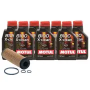 7L Motul 8100 X-CLEAN 5W40 Wix XP Filter Motor Oil Change Kit API SN