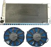 All Aluminum Radiator + Fan Racing Compatible For VW Golf 2 & Corrado VR6 Turbo Manual MT