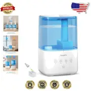 Versatile Warm & Cool Mist Humidifier with 45H Runtime for Large Rooms