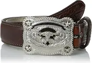 [Nocona Boots] Nocona Boy's Longhorn Stars Buckle Belt