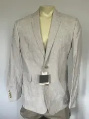 Cubavera Men’s Large 100% Linen Blazer Natural Linens Color $225