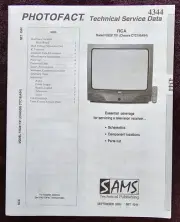 Sams Photofact 4344 Service Manual for RCA F25281TX1 (Chassis CTC185AB4)