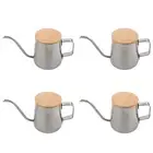 4X 350Ml Long Narrow Spout Coffee Pot Gooseneck Kettle Stainless Steel Hand1175