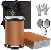 Rolling Knife Sharpener Set, Precision Grinding with 400-1000-3000 Grit Grinding Wheels, 15°/20° Magnetic Base, Cut-Resistant Gloves for Kitchen & Camping Chef Knives, Family, Father
