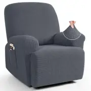 TAOCOCO Recliner Cover 4-Pieces Stretch Sofa Slipcover 1 Seater Couch Protect...