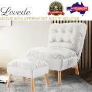 Levede Sofa Ottoman Set Accent Recliner Adjustable Modern Stylish Home Office