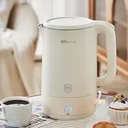 Bear Electric Kettle 1.7L, Upgraded 316L Stainless Steel, One-Touch 55°C Keep Warm, Double Anti-Scald, 1800W Fast Heat with Boil-Dry Protection, for Boiling Water Coffee Tea