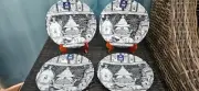 Royal Wessex Halloween Witches Brew Rat Potions Apothecary Salad Plates NEW (4)