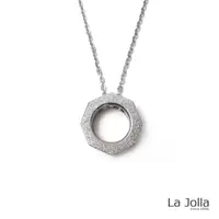 在飛比找momo購物網優惠-【La Jolla】百變幾何 純鈦墜項鍊(銀色)