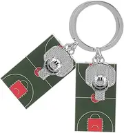 [HORIALENCE] 2pcs Mini Basketball Keychain Sports Theme Keychains for Bags and Keys Stylish Pendant for Basketball Lovers