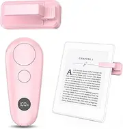 GEKVIVE Remote Control Page Turner for Kindle Paperwhite Oasis Scribe eReaders, Page Turner Clicker for iPad Tablets Reading Novels Taking, Phone Camera Video Record Remote Triggers, Light Pink