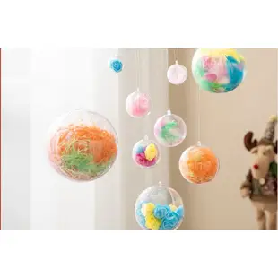 浪漫透明球 16cm 壓克力球 空心圓球高透明聖誕球塑料PS環保 食品喜糖盒 永生花球 結婚用品 婚禮佈置 乾燥花