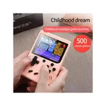 復古便攜式迷你手持視頻遊戲機 8 位 3.0 英寸彩色液晶兒童彩色遊戲機內置 500 款遊戲