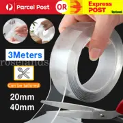 Double-Sided Nano Magic Tape Traceless Clear Adhesive Invisible Gel 20/40mm