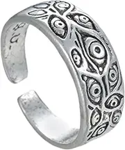 [LIFKOME] Fashion Ring Men's/evils Eye Ring for Men/women Engraved Ring for Hip Hop Style