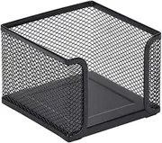 Perfk Mesh Memo Holder Memo Pads Storage Stationery Storage Case Multifunction Sticky Note Holder Post Note Holder for Meetings