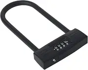 HOMSFOU Motorcycle u Lock Password Protection 4 Number Combination Easy to Install for Bike Scooter Gate