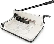 Heavy Duty Paper Cutter, 17 inch Guillotine Paper Cutter, Guillotine Paper Scrap Slicer Trimmer for Cardstock Cards Leather with Metal Base for Office Home School Cardstock Cards Leather Cutting