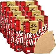 Karita Kalita Coffee Paper Filter, Trapezoidal, for 1-2 People, 101 Filter Paper, 400 Sheets (40 x 10), Box, Brown, #11141, Stylish, Camping, Outdoors, Coffee Shops, Antique, Wedding, Present,